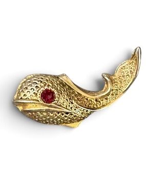 60s Vintage Whale Brooch Pin
